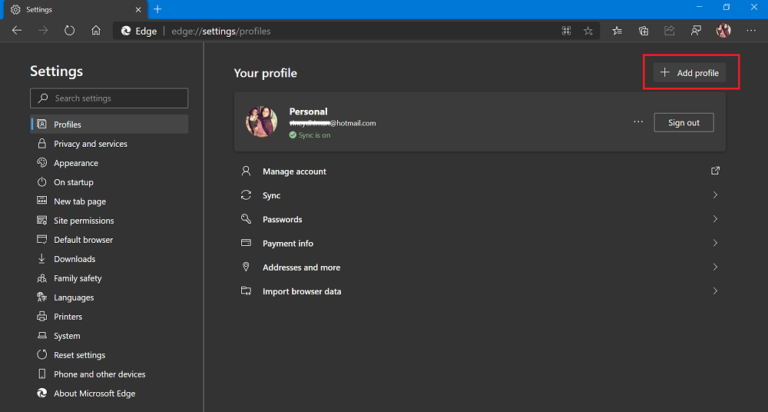 How To Add A Profile In Microsoft Edge Create Multiple Profiles