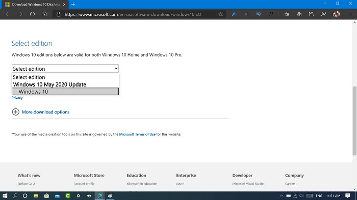 download windows 10 may 2020 update iso from microsoft