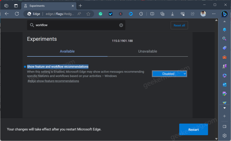 How To Disable Personalize Your Web Experience Prompt In Edge