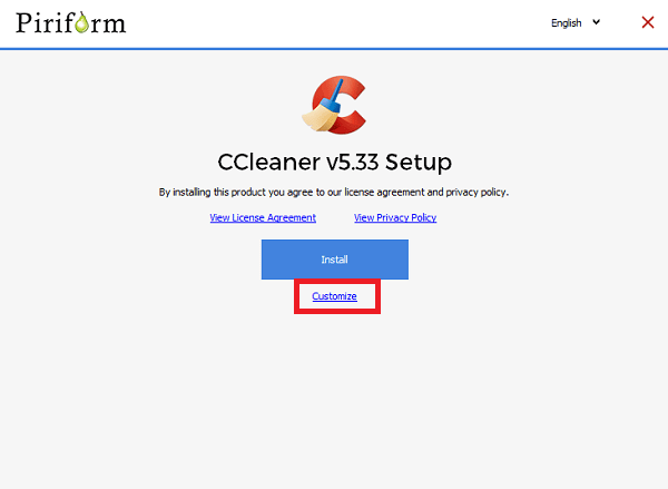 ccleaner setup