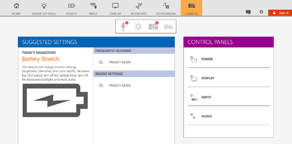 privacy mode in lenovo settings