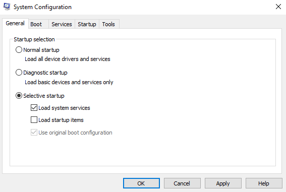 windows 10 system configuration