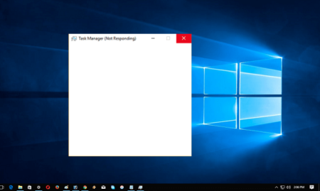 Windows 10 task manager not responding