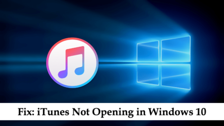 itunes not opening in windows 10