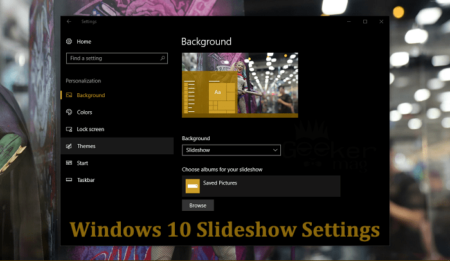 windows 10 slideshow settings