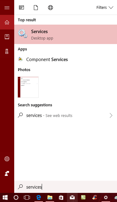 windows 10 services
