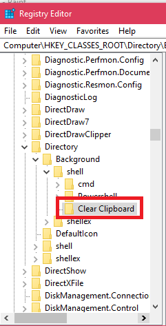 clear clipboard key