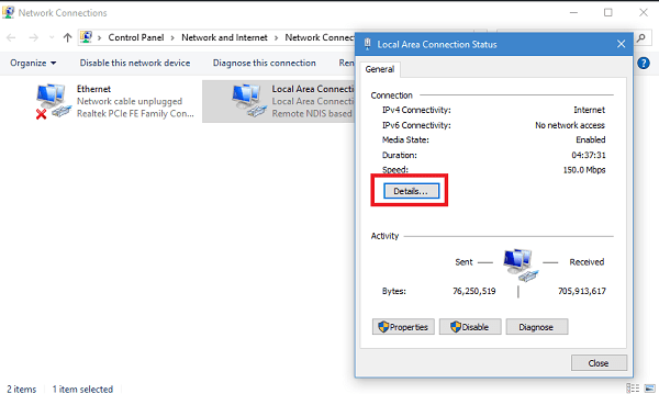 How to Find Mac Address of my Laptop in Windows 10  Four Ways  - 5