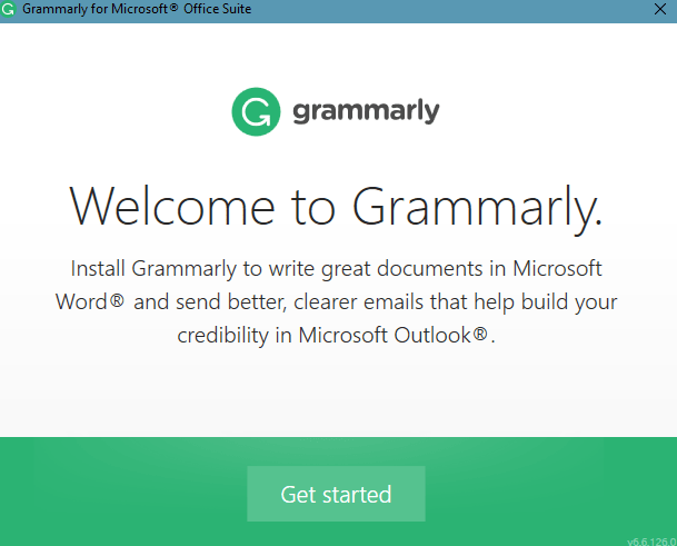 grammarly setup for Microsoft office