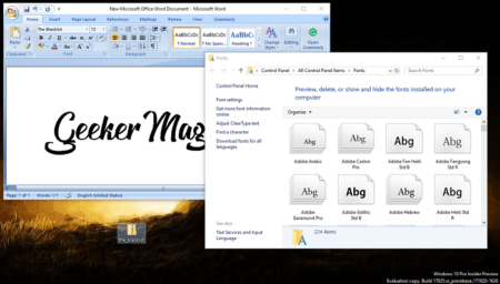 How to Add Font to Word (2003-2016) in Windows 10