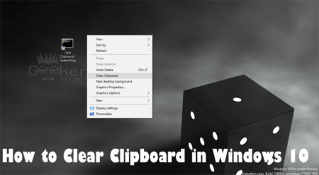 how to clear clipboard in windows 10