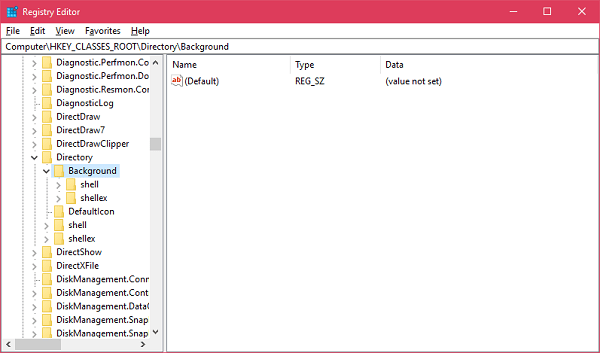 registry editor