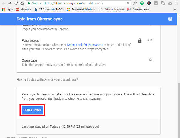 Resolved) Google Chrome Bookmarks is Not Syncing How to Fix