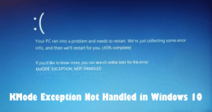 Kmode exception not handled windows 10 как исправить