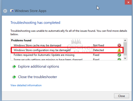 Windows Store Cache May Be Damaged Windows 10