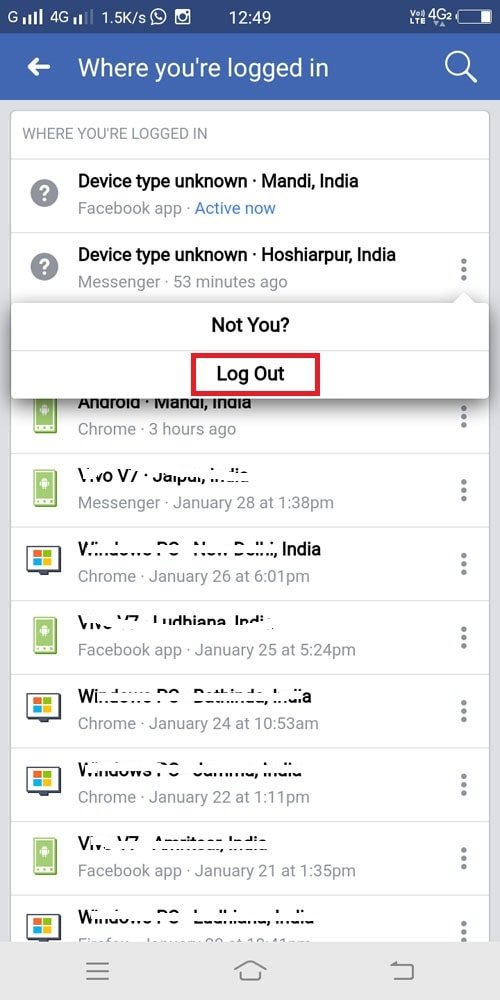 How to Logout of Messenger on iPhone   Android  Tutorial  - 90