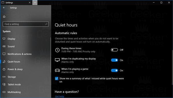 How to Enable or Disable Windows 10 Quiet Hours Settings in Teams - 38