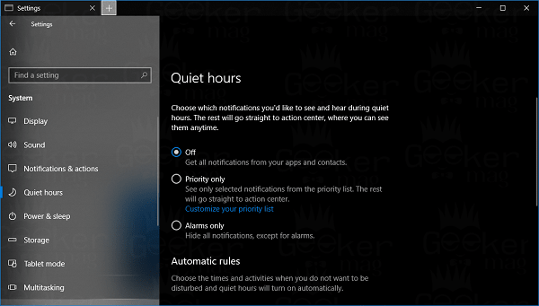 How to Enable or Disable Windows 10 Quiet Hours Settings in Teams - 97