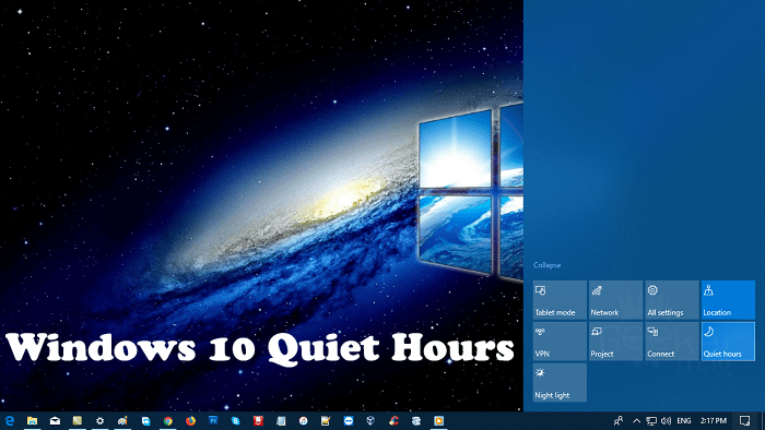 windows 10 quiet hours settings