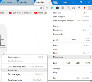 chrome extension settings