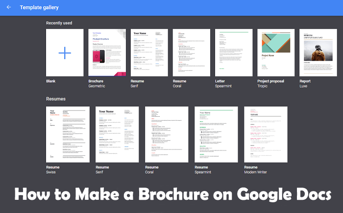 How to Make a Brochure on Google Docs