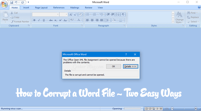How to Corrupt a Word Document and File   2 Secret Ways - 94