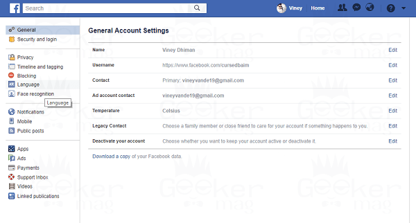 How to Change Facebook Language to English or to any other  2022 - 8