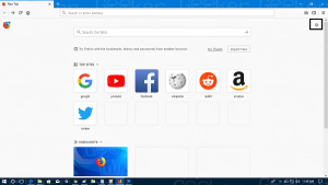mozilla firefox start page default search engine