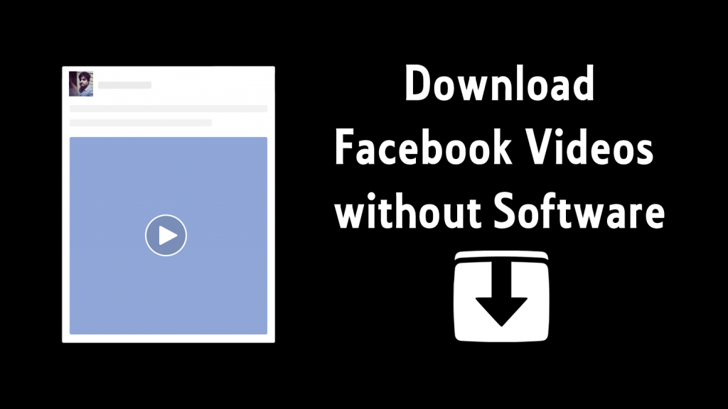 download facebook video without software