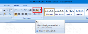 how to reverse text in microsoft word 2003
