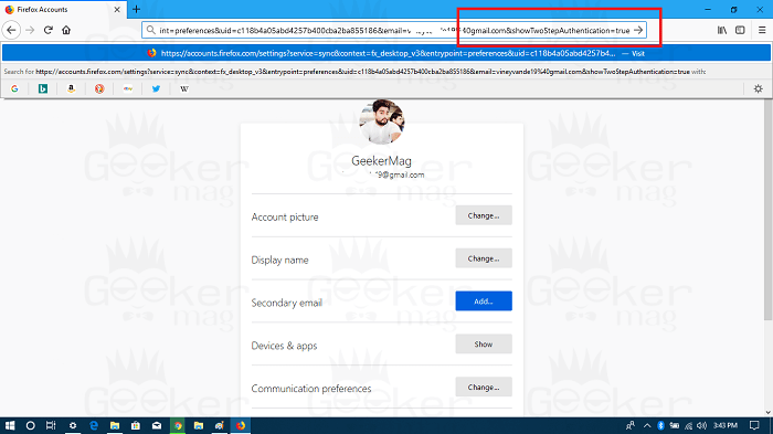 Enhance Security by Enable Two Factor Authentication in Firefox - 75