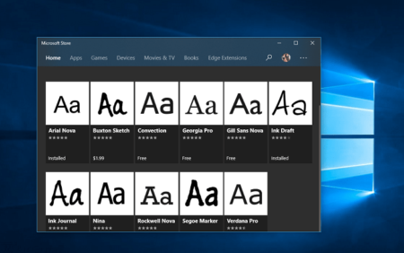 How to Install Fonts in Windows 10 from Microsoft Store