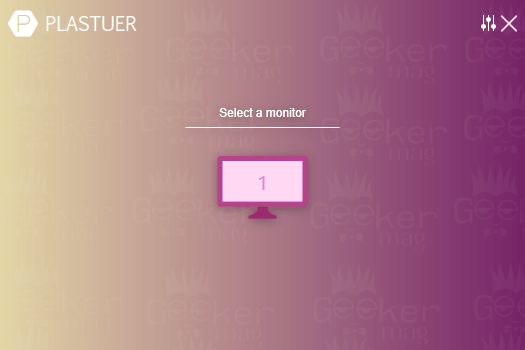 select a monitor - plastuer