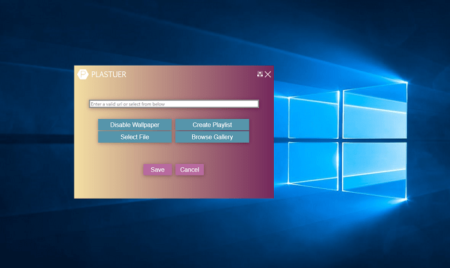 set video wallpaper in windows 10 using plastuer