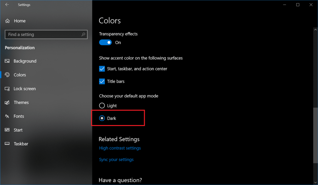 how to make folders in windows 10 dark theme