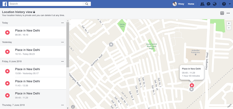 How to View  Disable  Delete and Turn Off Facebook Location History - 44