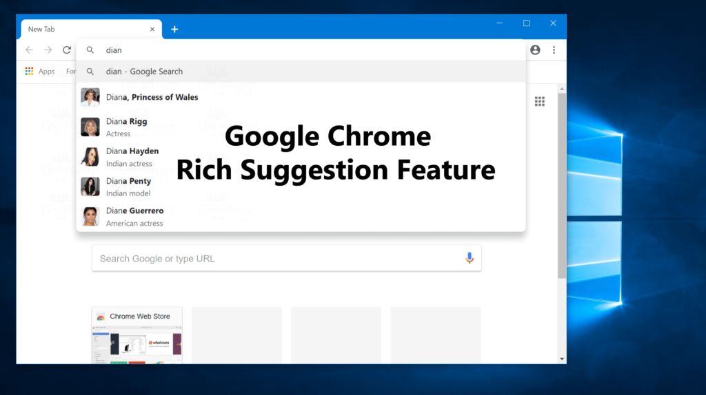 How to Enable Disable Rich Search Suggestions in Google Chrome - 57