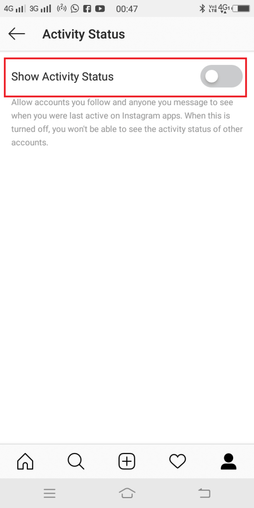 How to Make Instagram Activity Status Green Dot Feature Disable - 79