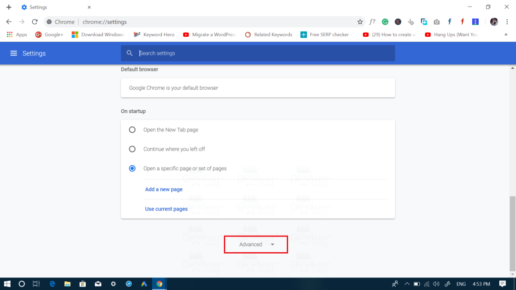 download chrome cleanup tool