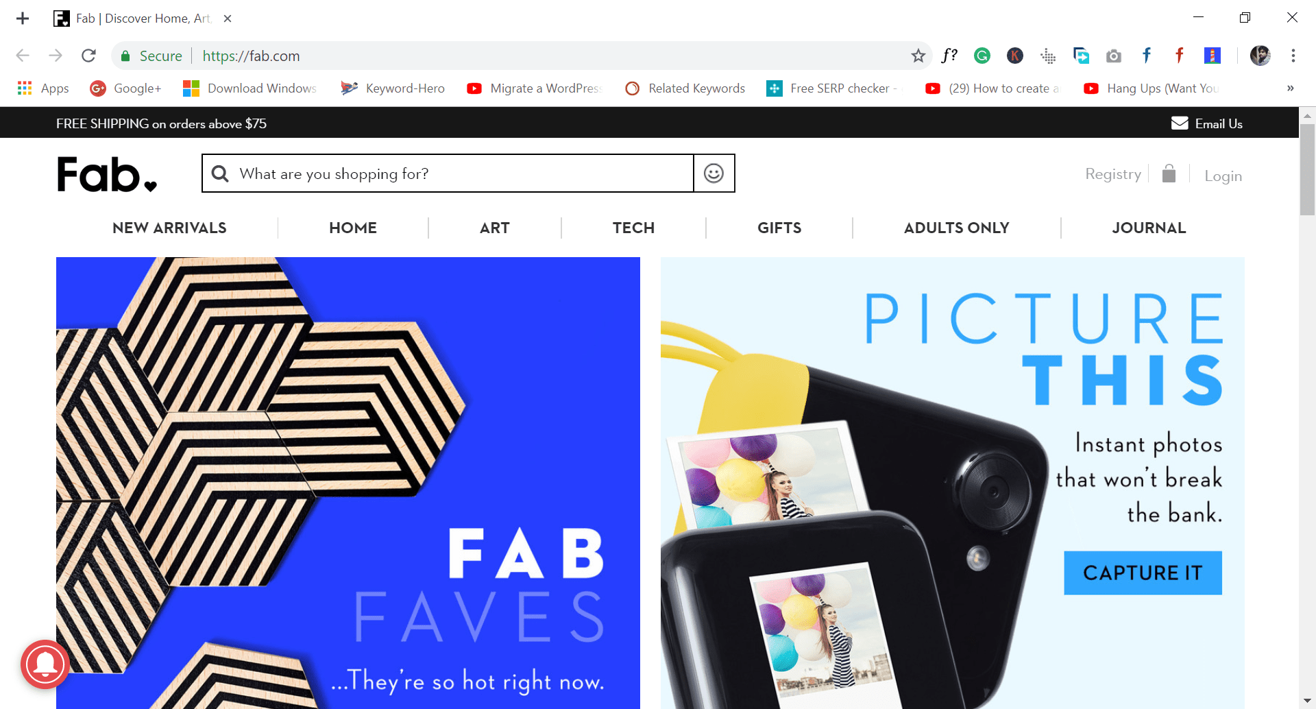 fab - site like wish.com