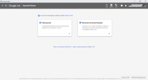 How to Directly Open Google Keyword Planner Tool