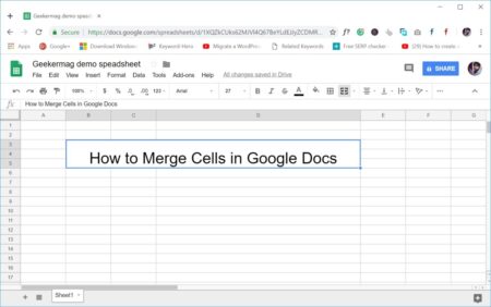 How to Merge Cells in Google Doc - 2018