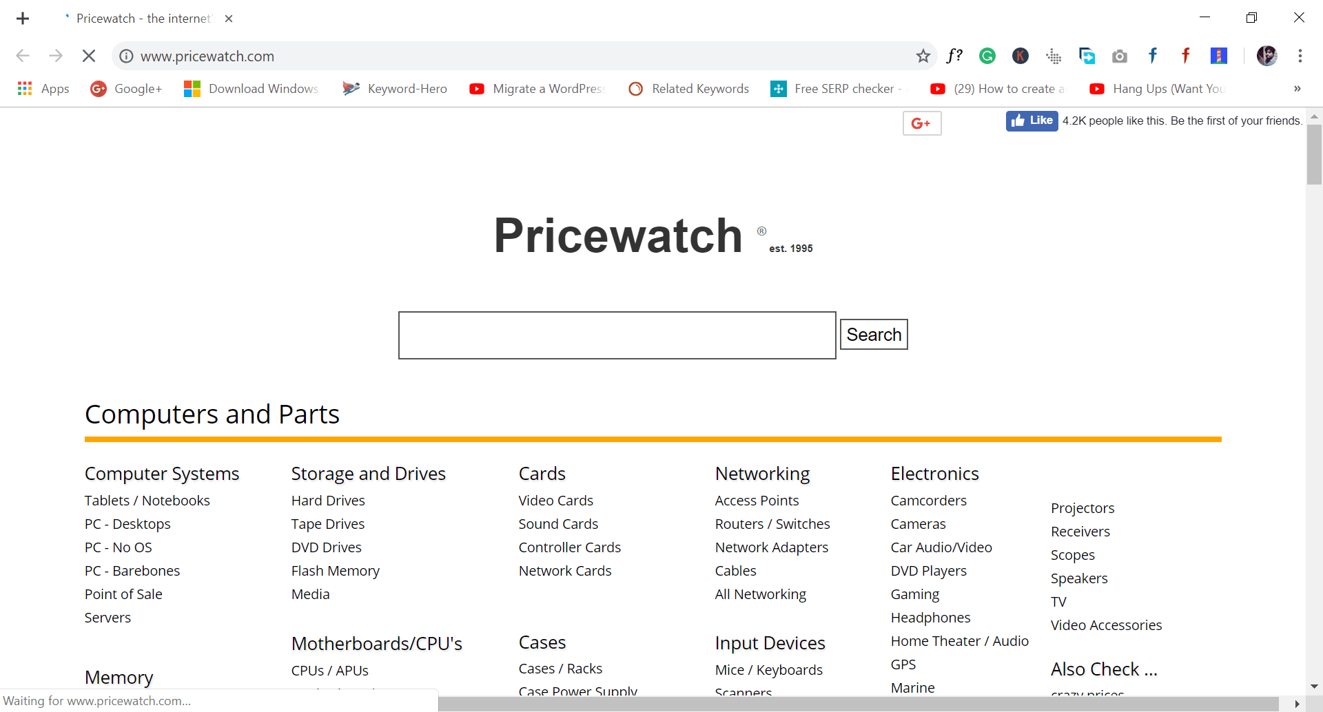 pricewatcher website