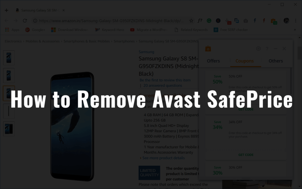 How to Remove Avast Safeprice from Chrome and Firefox