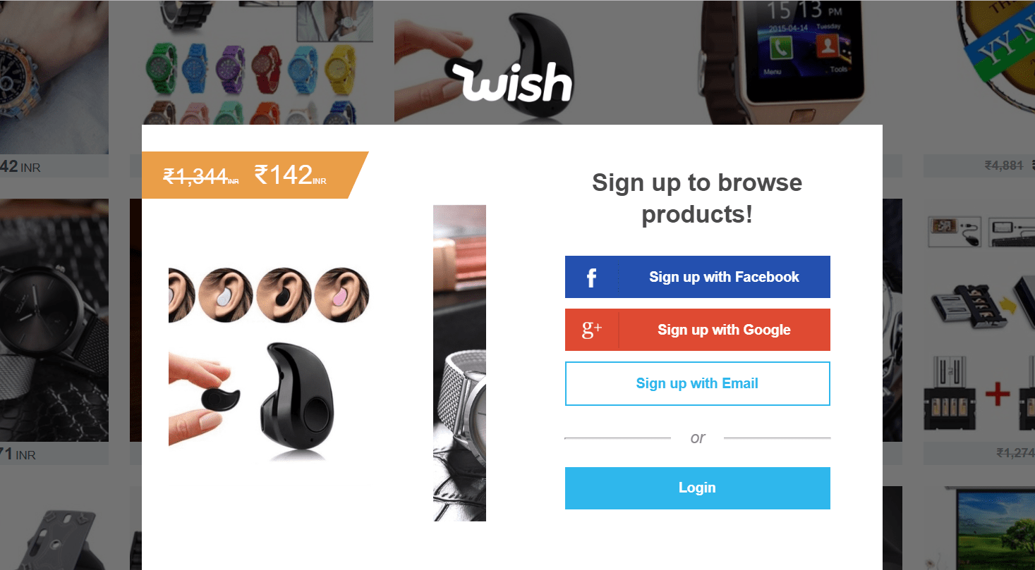 wish.com - site like thinkgeek