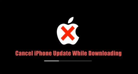 how to stop iPhone update in progress
