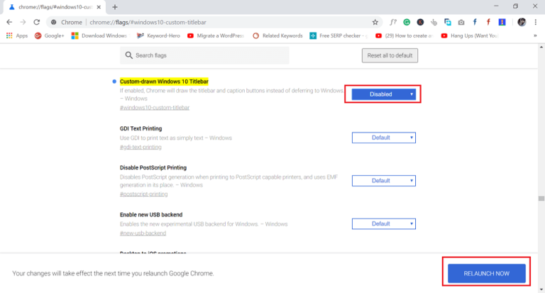 How to Enable or Disable Google Chrome Native Titlebar in Windows 10