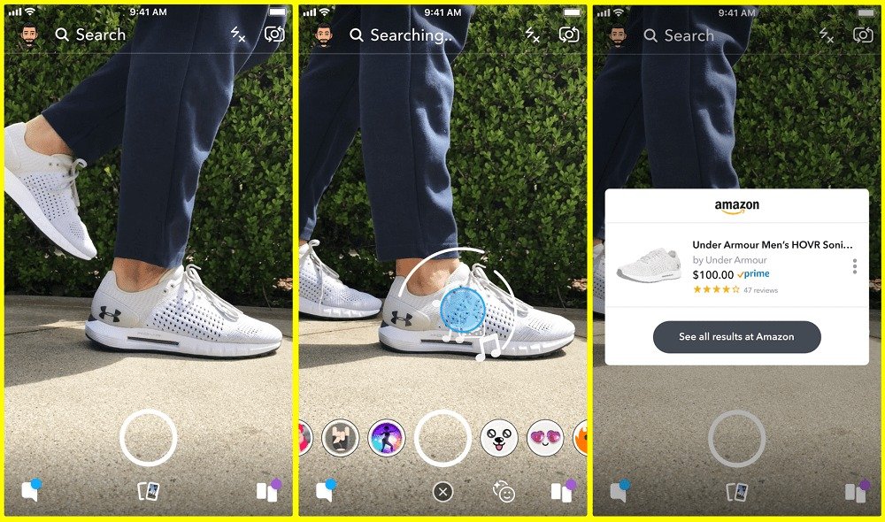 Now  Search   Buy from Amazon Using Snapchat App   Visual Search Tool - 83