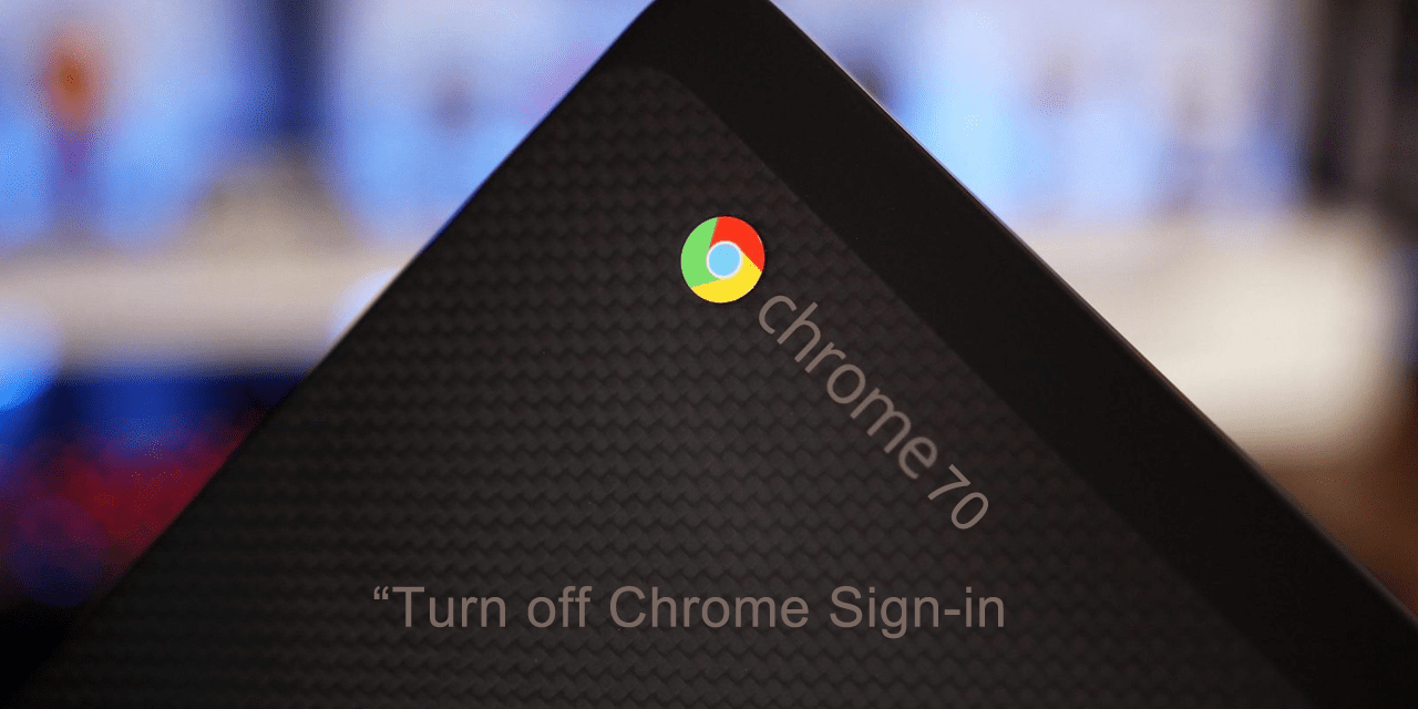 how to turn off google chrome login