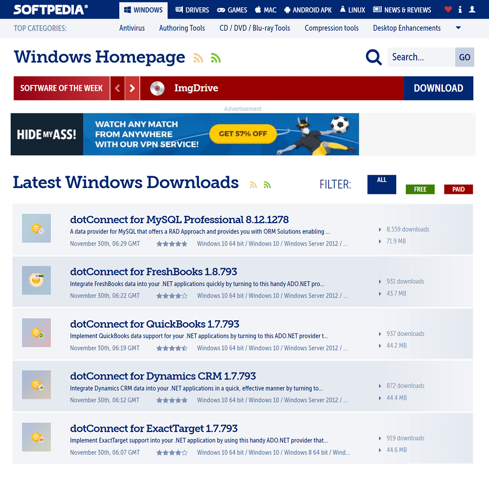 all software download website list